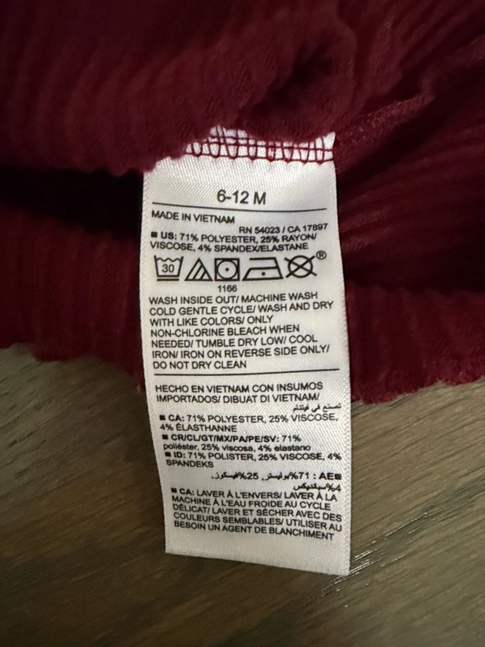 Old Navy Maroon Ribbed Flare Pants Set | 6-12M